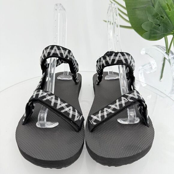 Teva Mens Original Universal Sandal Size 13 Black Gray Nylon Adjustable - Picture 9 of 16